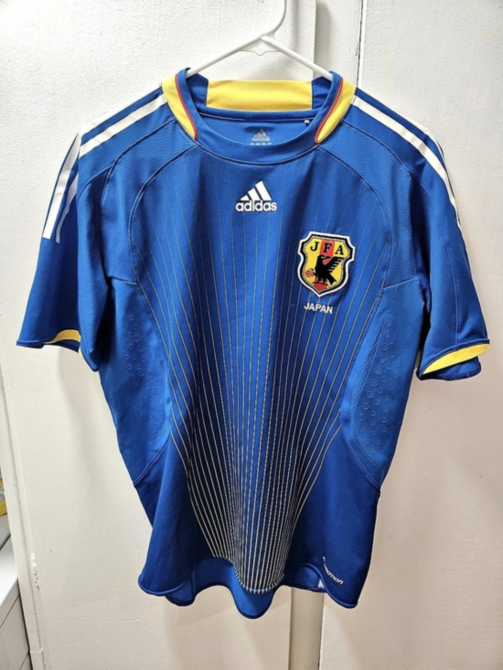 Rare Vintage Japan 2008 Soccer Jersey Home Samurai Blue Adidas